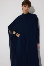 YARASA KOL ŞİFON ELBİSE