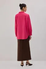 POPLIN SHIRT WITH METAL ACCESSORIES