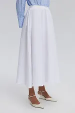 RUFFLED CUPRA SKIRT RUFFLED CUPRA SKIRT