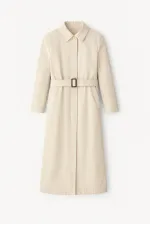 KEMERLİ OVERSIZE TRENÇKOT