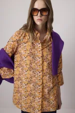 CHEMISE EN COTON À MOTIFS FLORAUX