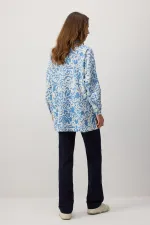 PATTERNED LINEN TEXTURED TUNIC