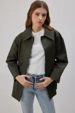 WAXED FINISHED BELTED JACKET WAXED FINISHED BELTED JACKET