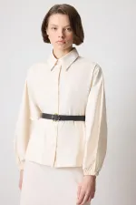 ENSEMBLE CHEMISE ET JUPE AVEC CEINTURE