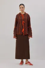 KONTRAST BİYELİ TRİKO HIRKA