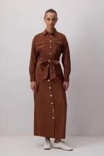 GENİŞ CEPLİ KUPRA ETEK