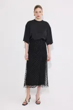 JUPE EN TULLE À POIS