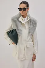 STAND COLLAR ZIP-UP JACKET