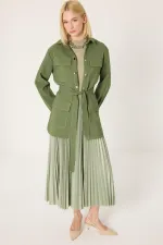 CHEMISE À COUTURES CONTRASTÉES