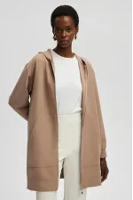 THIN CREPE JACKET WITH ZIPPER THIN CREPE JACKET WITH ZIPPER
