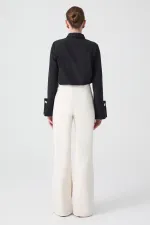 RIBBED CREPE PANTS RIBBED CREPE PANTS
