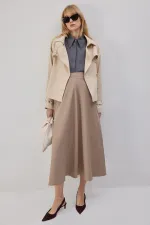 YÜKSEK BEL PARÇALI ETEK