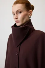 Poncho Cashmere Coat
