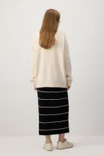 JUPE EN MAILLE AVEC TAILLE ÉLASTIQUE