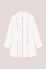ZIPPED CREPE JACKET ZIPPED CREPE JACKET