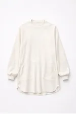 CREPE TUNIC WITH POCKETS CREPE TUNIC WITH POCKETS