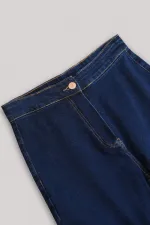 PAÇASI PÜSKÜLLÜ DENİM PANTOLON