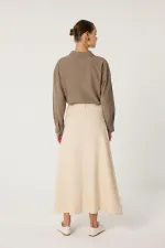 jupe trapèze en jean