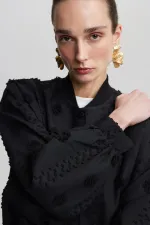 FLORAL LACE BOMBER JACKET FLORAL LACE BOMBER JACKET