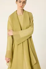 ASYMMETRICALLY CUT BELTED DRESS ASYMMETRICALLY CUT BELTED DRESS