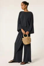 ÖRME ŞALVAR PANTOLON TAKIM