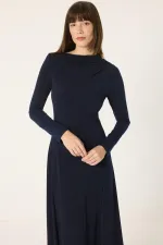 ROBE BASIQUE EN MAILLE À MANCHES LONGUES