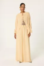 ENSEMBLE 2 PIÈCES EN CHIFFON À NŒUD SUR LE DEVANT