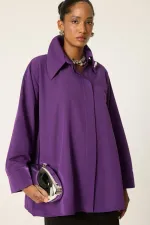 CHEMISE EN POPLINE ASYMÉTRIQUE
