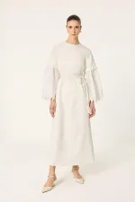 NAKIŞLI KUPRA ELBİSE