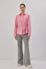 POPLIN SHIRT WITH METAL ACCESSORIES POPLIN SHIRT WITH METAL ACCESSORIES