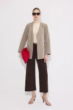 PANTALONS EN CRÊPE CÔTELÉS