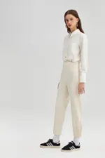 RIBBED CREPE PANTS