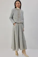 ENSEMBLE VESTE, JUPE ET TWEED