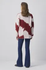 ABSTRACT DESENLİ TRİKO KAZAK