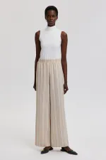 STRIPED PANTS WITH ELASTIC WAISTBAND
