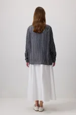 CHEMISE À RAYURES EN VISCOSE