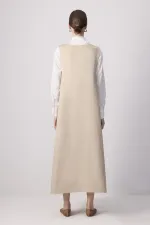 Gilet oversize froncé