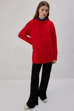 DESENLİ OVERSİZE TRİKO KAZAK