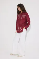 NAKIŞLI KETEN GÖMLEK