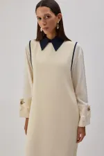 SHIRT COLLAR CREPE VEST SHIRT COLLAR CREPE VEST