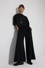 BELİ LASTİKLİ CEPLİ GABARDİN PANTOLON