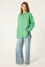 PATTERNED LINEN SHIRT PATTERNED LINEN SHIRT