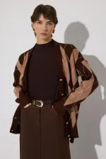 Gilet oversize à motif baklava Gilet oversize à motif baklava