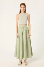 PATTERNED POPLIN SKIRT PATTERNED POPLIN SKIRT