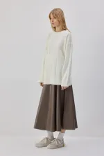 PULL EN MAILLE SURDIMENSIONNÉ À MOTIFS