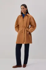 BELTED SHORT TRENCH COAT BELTED SHORT TRENCH COAT
