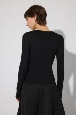 BODY EN VISCOSE À BOUTONS-PRESSION