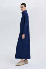 STAND-NECK CREPE DRESS STAND-NECK CREPE DRESS
