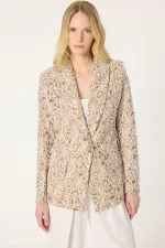 PATTERNED BLAZER JACKET