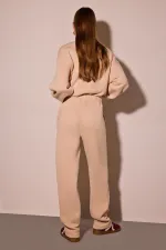 KNITTED PANTS WITH ELASTIC WAISTBAND